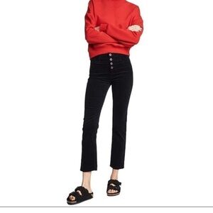 AG Adriano Goldschmied Isabelle High-Rise Button-Up Straight Crop 29R